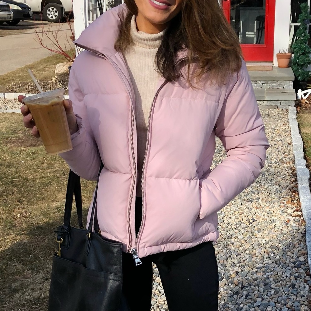 Express Pink Puffer Jacket